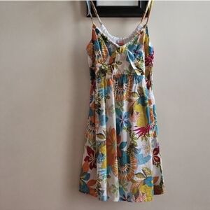 NWOT Relax by Tommy Bahama Tropical Floral Multicolor Sun Dress